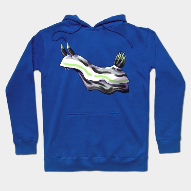 Agender Nudibranch Hoodie by candychameleon